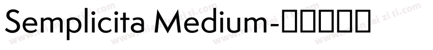 Semplicita Medium字体转换